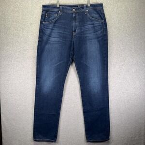 AG Graduate Jeans Mens 36x34 Blue Medium Wash Tailored Leg Stretch Denim Casual